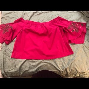 Lane Bryant Beautiful Off Shoulder Bell Sleeve Top
